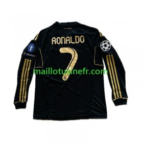 Maillot de Foot Real Madrid Cristiano Ronaldo 7 Extérieur 2011-2012 Manches Longues